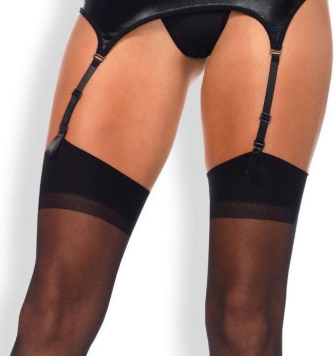 Actual product image Leg Avenue Suspender stockings with seam (One size)