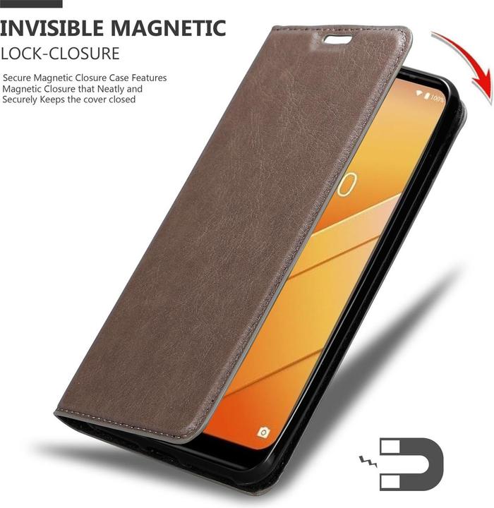 Actual product image Cadorabo Book Invisible Magnet Cover (Wiko Y81)