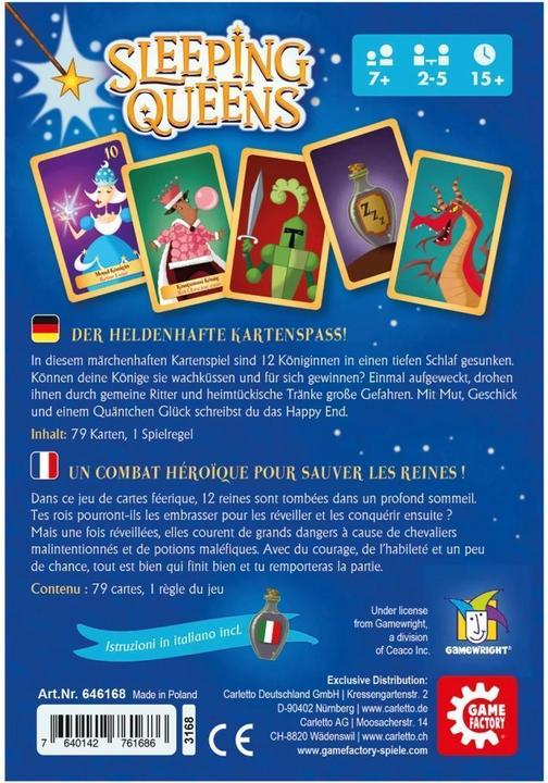Produktbild Game Factory Sleeping Queens (Deutsch, Französisch, Italienisch)