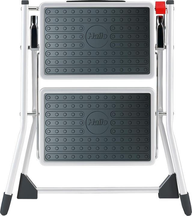 Produktbild Hailo MK60 StandardLine, Stahl-Trittleiter, 2 Stufen (Stehleiter, 50 cm)