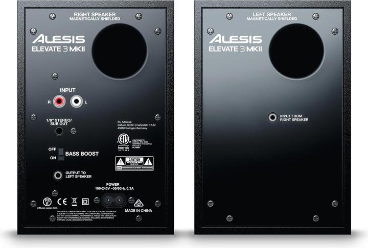Produktbild Alesis Studiomonitore Elevate 3 Schwarz (Aktiv, Paar, 1x 20 W)
