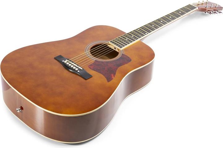 Produktbild Max Westerngitarre SoloJam Set Dark Natural (Akustik Gitarren Set, Palisander, Linde)