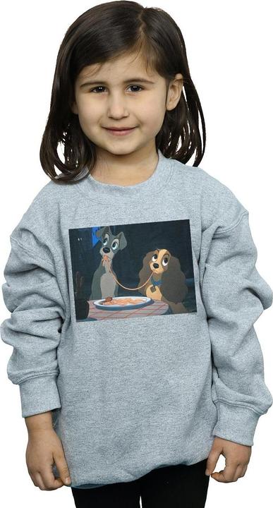 Actual product image Disney Girls Lady And The Tramp Spaghetti Slurp Sweatshirt (116)