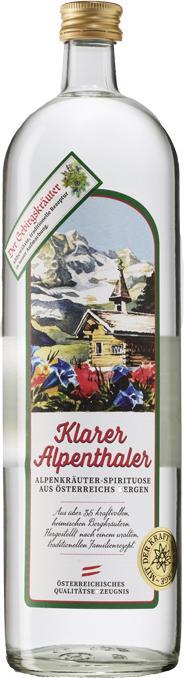 Produktbild Prinz Klarer Alpenthaler Kräuterschnaps