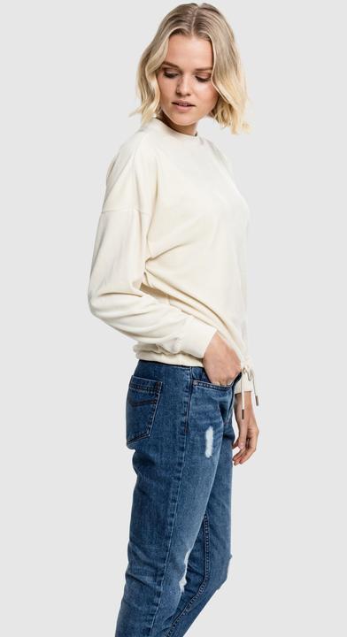 Actual product image Urban Classics Ladies Oversized Velvet Crew (XS)