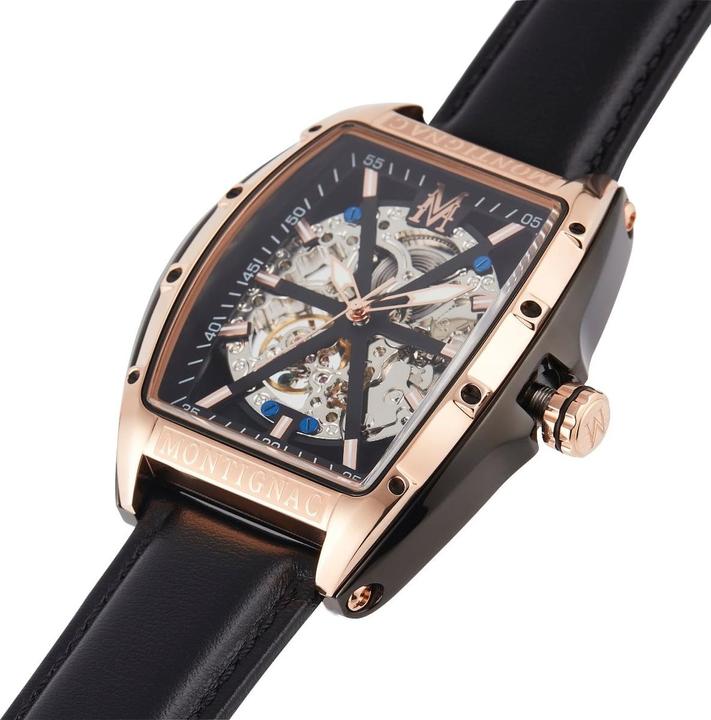Immagine prodotto Montignac Orologio Automatico Tonneau (Orologio scheletrato)