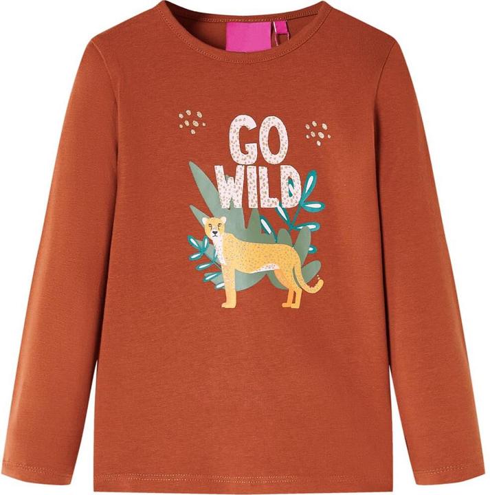 Immagine prodotto VidaXL Camicia da bambino a maniche lunghe Cognac 104,Materiale: 95 % cotone. 5 (104)