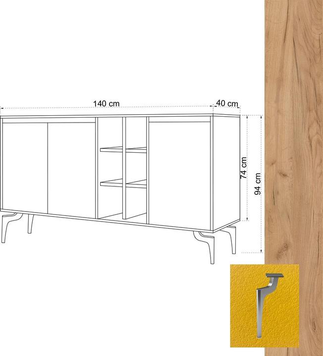 Immagine prodotto Homitis Lexi (140 x 40 x 94 cm)