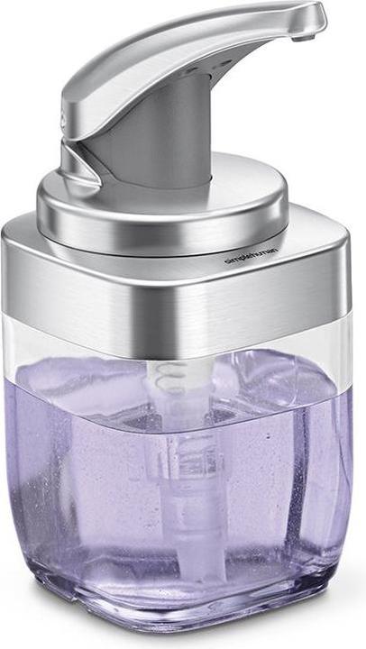 Image du produit Simplehuman Distributeur de savon 444 ml, argent/transparent