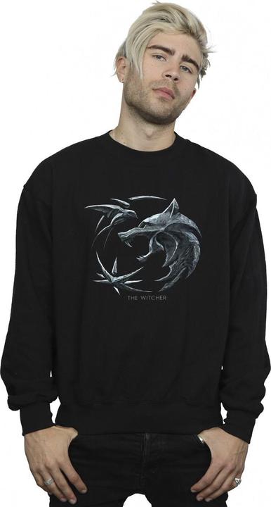 Produktbild Netflix The Witcher Wolf Logo Sweatshirt (L)