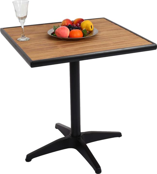 Produktbild Mendler Gartentisch HWC-J95, Balkontisch Bistrotisch, Gastronomie Outdoor-Beschichtung Aluminium Polywood - (70 cm)