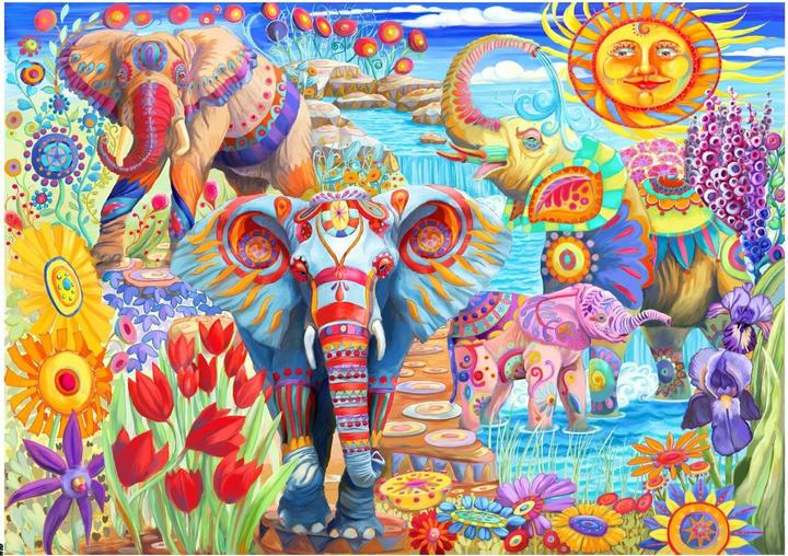 Immagine prodotto Bluebird Puzzle Elefanti in giardino 2000 pezzi (2000 pezzi)