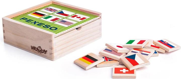 Image du produit Woody Jeu de mémoire - Drapeaux