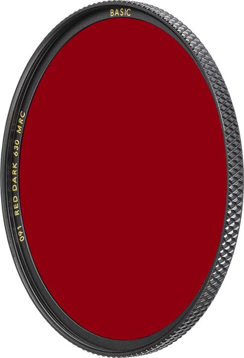 Produktbild B+W 091 Rot-Filter dunkel 630, MRC/Basic 49mm (49 mm, Black Mist Filter, 49 mm)