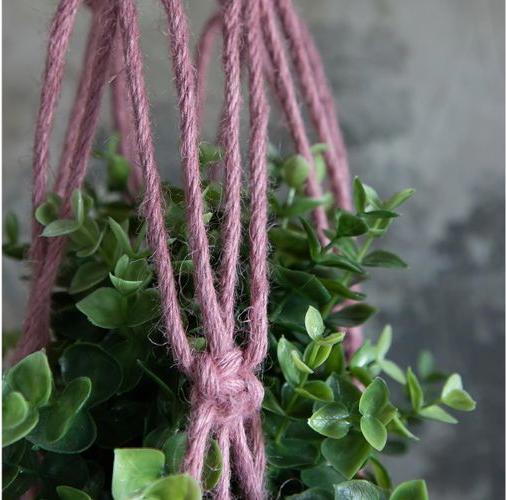 Image du produit Hoooked Set de bricolage Macramé Flower Basket Pink