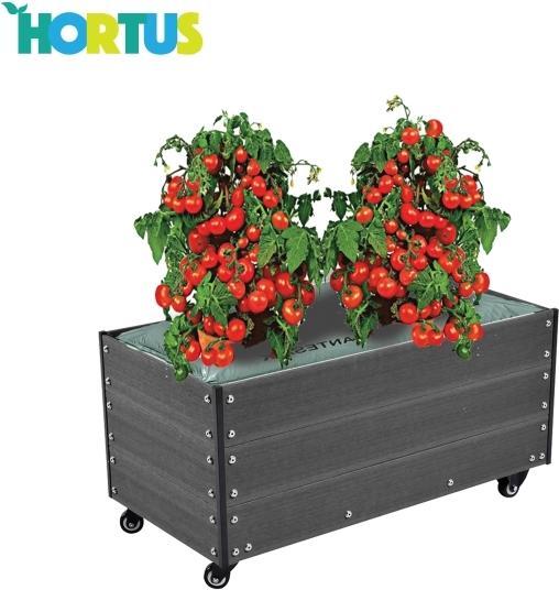 NSH Nordic Capillary cover incl. wheels WPC 36 x 50 x 90 cm