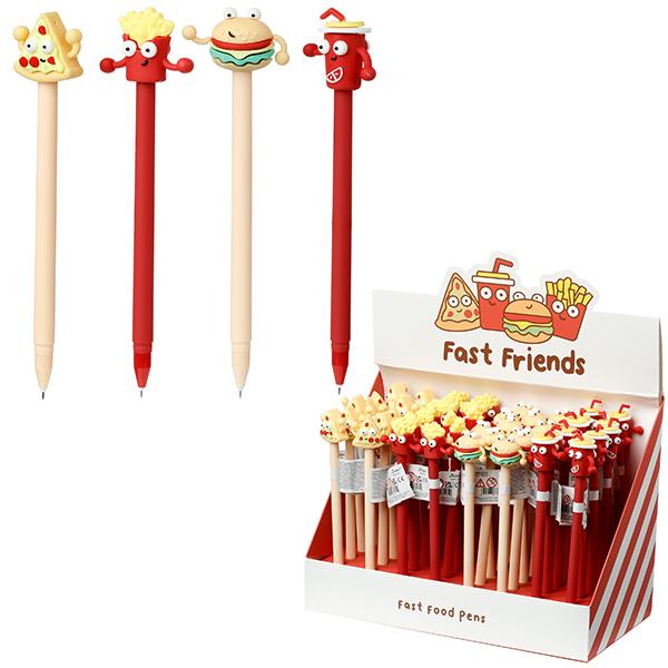 Actual product image Puckator Fast Friends Fast Food Fine Tip Ballpoint Pen Pencil