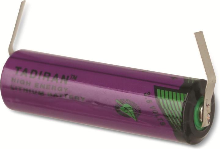 Produktbild Tadiran Batterie SL-760/T mit Lötfahnen in U-Form (1 Stk., AA, 2200 mAh)