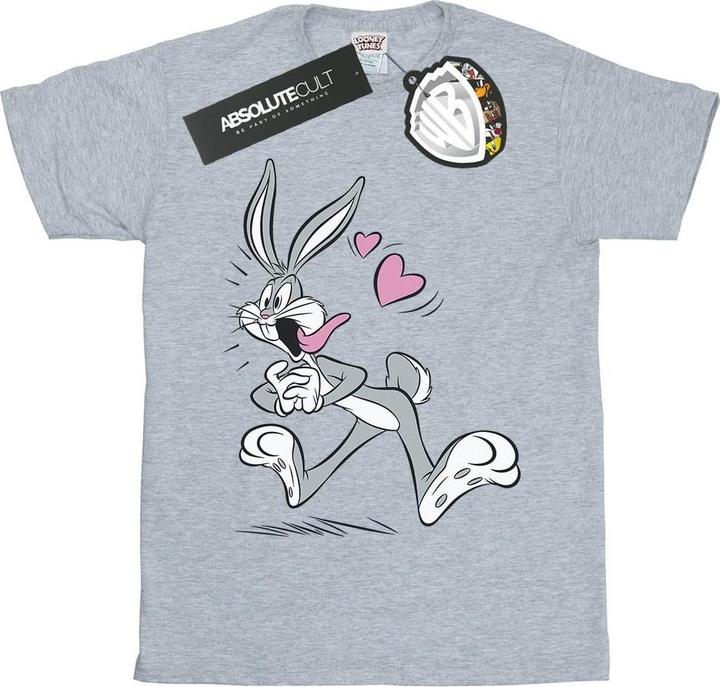Actual product image Looney Tunes Womens/Ladies Bugs Bunny In Love Cotton Boyfriend T-Shirt (L)