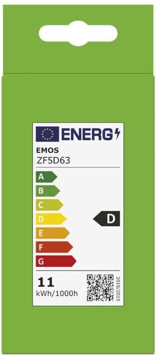 Energy Label Emos LED lamp Filament A60 / E27 / 10.5 W (100 W) / 1521 lm / Neutral white (E27, 10.50 W, 1521 lm, 1 x, D)