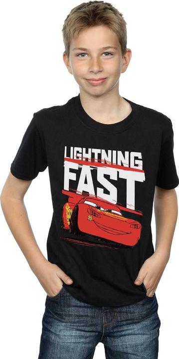 Actual product image Cars Boys Lightning Fast Cotton T-Shirt (140, 146)