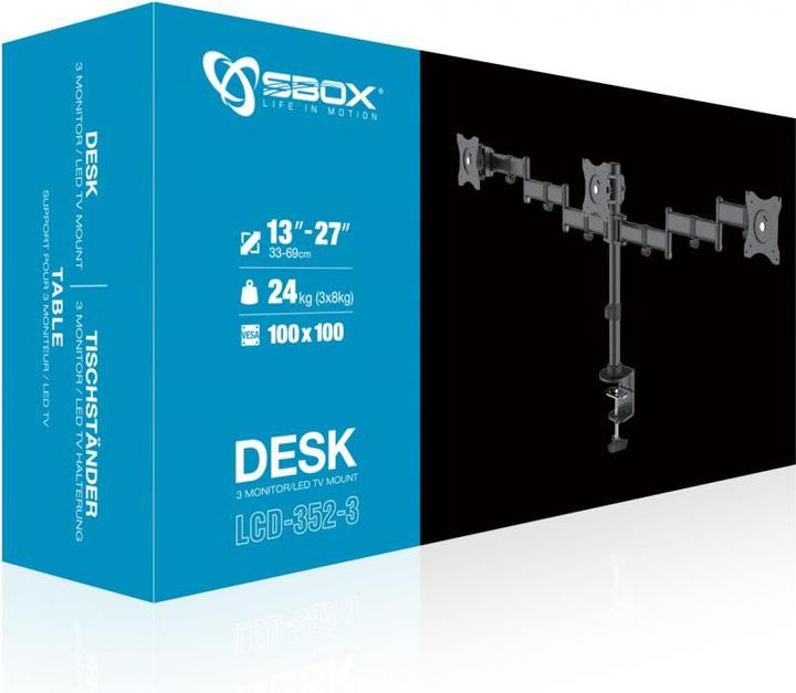 Actual product image Sbox LCD-352/3 (13-27/3xkg/100x100) (Table, 27")