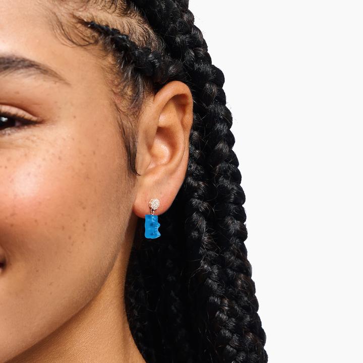 Produktbild Thomas Sabo Ohrstecker mit blauen Goldbären Silber (Silber 925)
