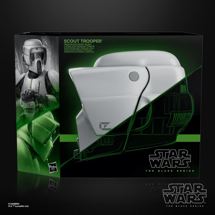 Actual product image Hasbro Star Wars Black Series Electronic Helmet Scout Trooper