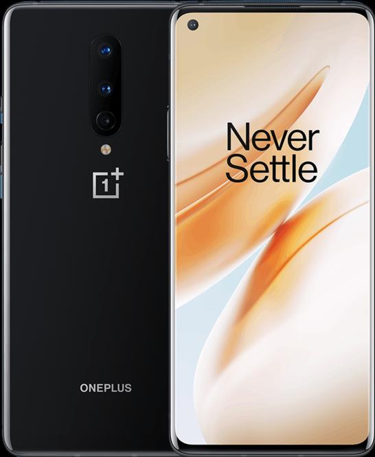 Produktbild OnePlus 8 (8GB) (128 GB, Onyx Black, 6.55", Dual SIM, 48 Mpx, 5G)