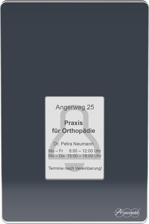 Produktbild Auerswald TFS-Dialog 400 anthrazit Sprechanlagen-System für a/b-Schnittstellen mit eleganter Glassfront