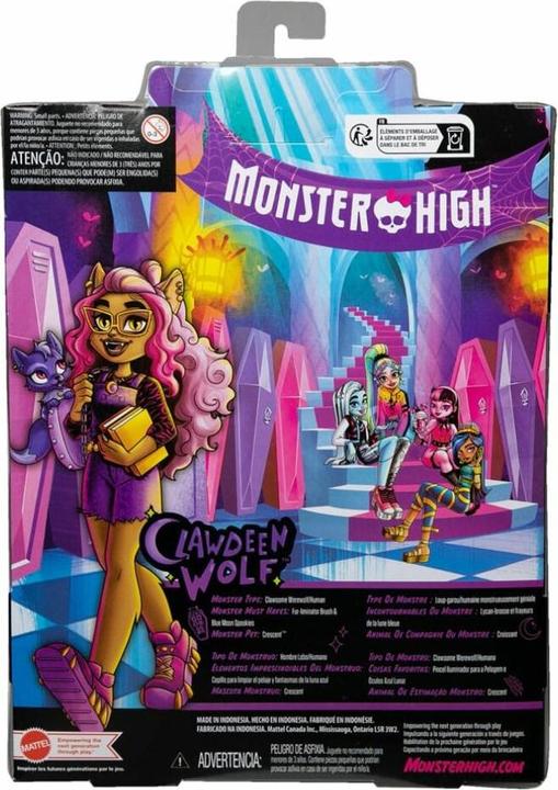 Actual product image Monster High Clawdeen Wolf Doll With Pet And Accessories