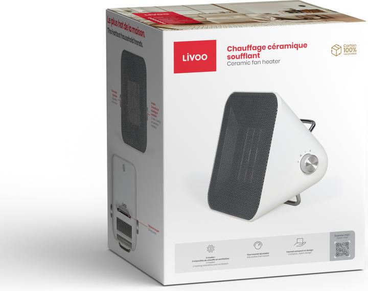 Actual product image Livoo Ceramic fan heater (1500 W)