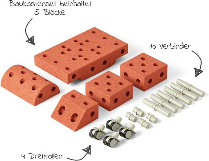 Produktbild Modu Explorer-Set - Bauset Balance-Spielzeug, Rutscher, Wippe
