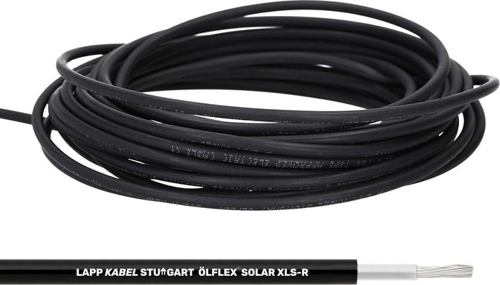 Image du produit Lapp 10 mètres 0023137 ÖLFLEX SOLAR XLS-R 1X4 WH/BK I Câble pour technique solaire I Câble solaire pour (Câble solaire)