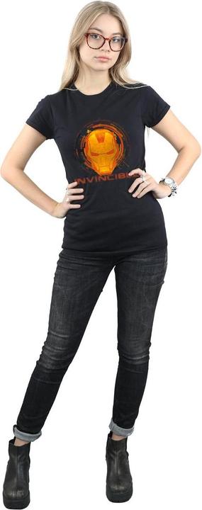 Actual product image Womens/Ladies Iron Man Invincible Cotton T-Shirt (XXL)