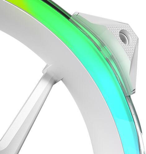 Actual product image Antec Ventilateur De Boitier Fusion RGB - 12cm (Blanc) (120 mm)
