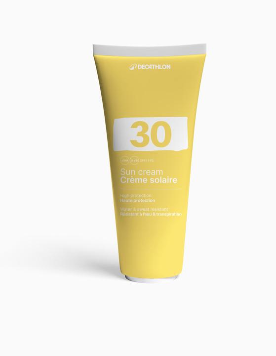 Decathlon Crème solaire SPF30 200ml (Crème solaire, SPF 30, 200 ml, 205 g)