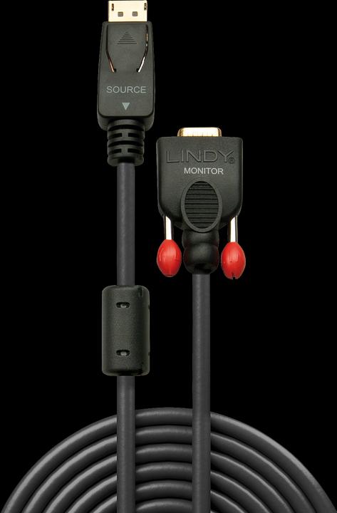Produktbild Lindy DisplayPort — VGA (2 m, DisplayPort, VGA)