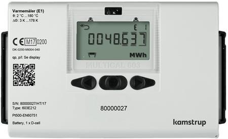 Actual product image Kamstrup Varmemåler MULTICAL® 603 3,5M³/H / 260mm / 1 1/4", med batteri
