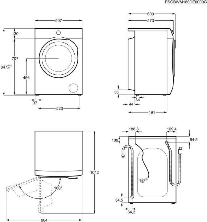 Produktbild AEG L6FBG51470 (7 kg, Links)