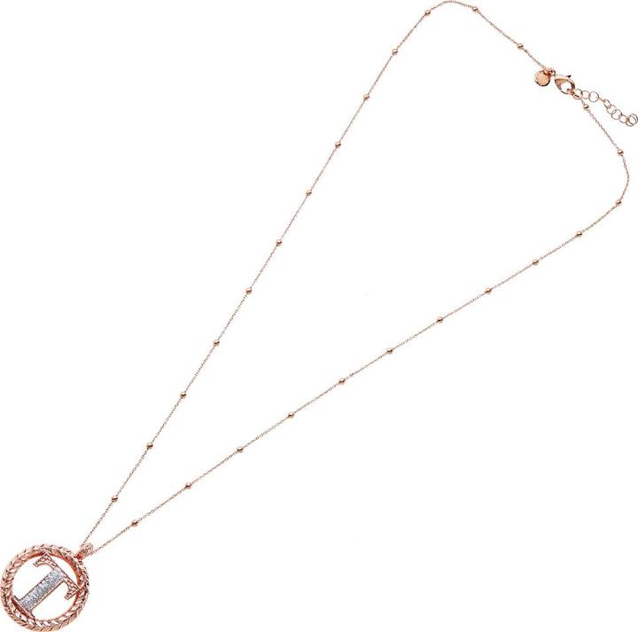 Image du produit Ottaviani Collier en bronze doré rose avec paillettes d'argent