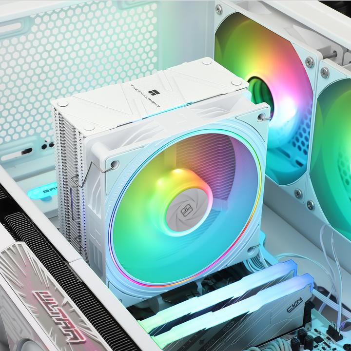 Produktbild Thermalright Assassin Spirit 120 EVO White - CPU cooler, topplate (156 mm)