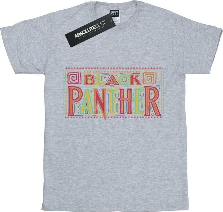 Jungen Black Panther Tribal Logo TShirt