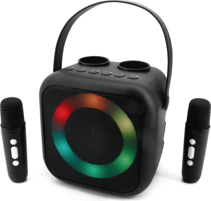 Image du produit Soundmaster BT2024SW Chaîne karaoké Microphone inclus, rechargeable Noir (Fonctionnement sur secteur)