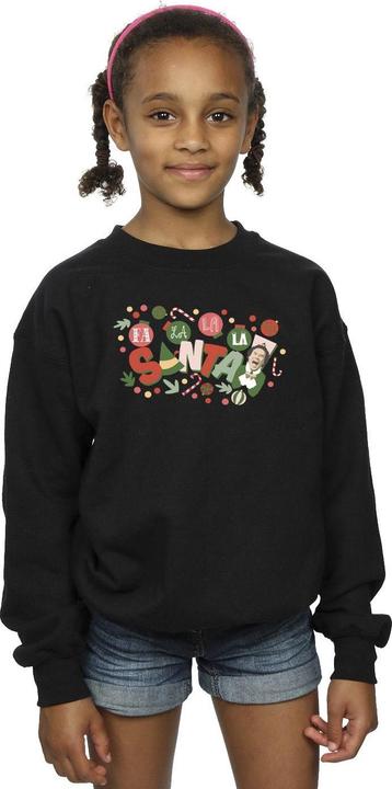 Actual product image Elf Girls Santa Fa La La Sweatshirt (152, 158)