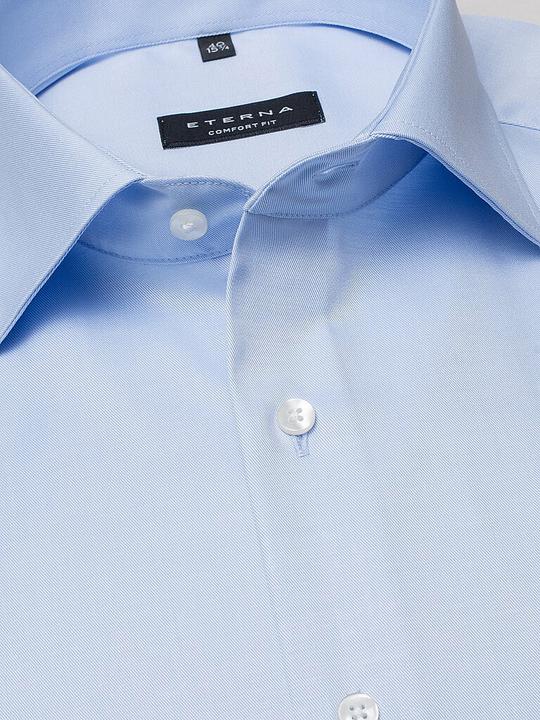 Produktbild Eterna Herrenhemd COMFORT FIT Langarm Standard BLAU Gr.45 (45)