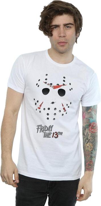 Actual product image Absolute Cult Mens Jason Hockey Mask T-Shirt (S)