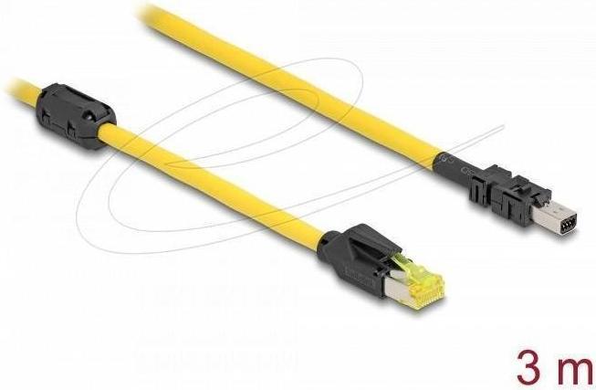 Immagine prodotto Delock Kabel RJ45 Stecker Cat.6 zu Mini I/O 8 Pin D-Form Typ (S/STP, CAT6, 3 m)
