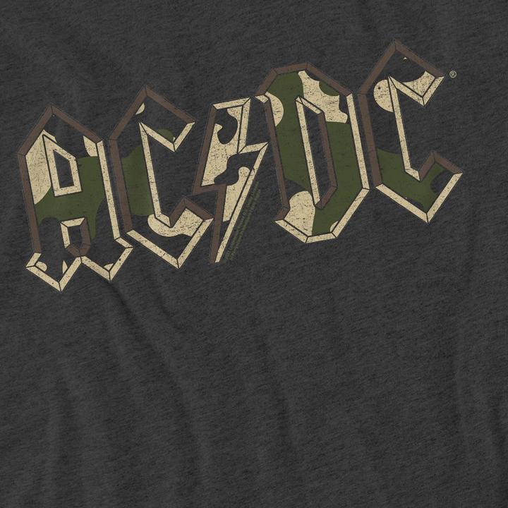 Actual product image AC/DC Unisex Adult Camo Logo T-Shirt (XL)