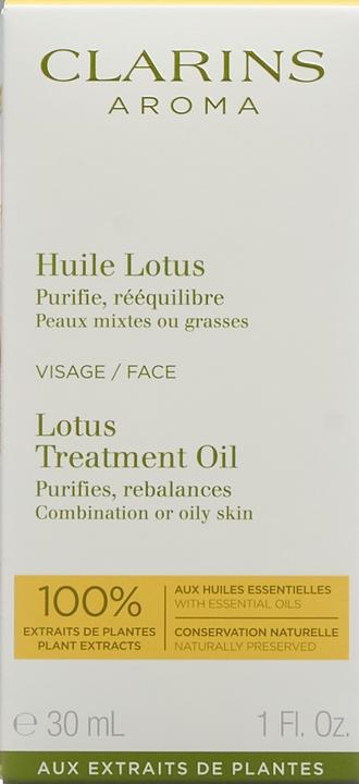 Actual product image Clarins Lotus (30 ml, Face oil)